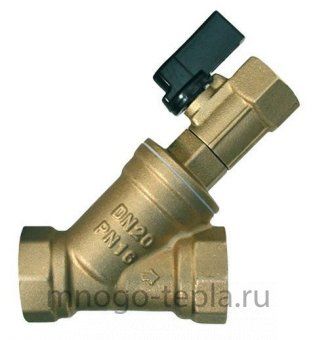 Фильтр с краном шаровым 1/2" ГГ TIM (BL-D7602) латунный - №1