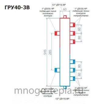 Гидравлический разделитель RISPA ГРУ 40-3В - №1