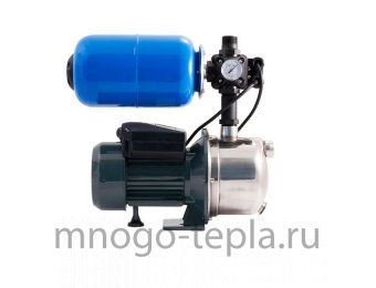 Насосная станция для дачи Unipump AUTO JS 80-5, напор до 38 метров, расход до 45 л/мин, всасывание до 8 метров, гидроаккумулятор 5 литров, поверхностная - №1