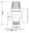 Предохранительный клапан с манометром 1/2" НР TIM BL4802-1.5 (1.5 бар) красный - №4