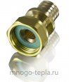 Концовка для коллектора под трубу PEX 1/2" НГ - 16 (2.2) TIM H-JS1602F аксиальная - №3