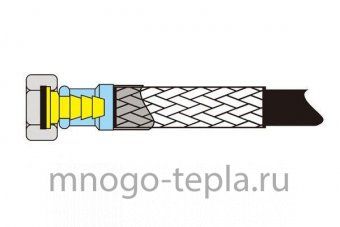 Гибкая подводка с PVC покрытием TiM г/г 1/2 120 см - №1