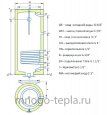 Бойлер косвенного нагрева Rispa RBW 150 R настенный, с подключением справа, нерж. сталь, магниевый анод - №3