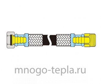 Гибкая подводка Гигант TiM C57-15, 1/2 г/ш, длина 150 см - №1