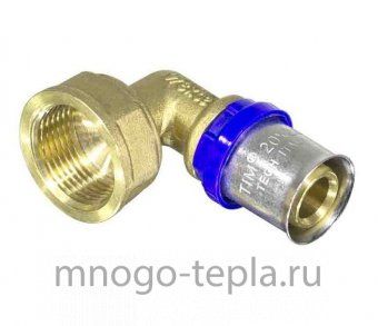 Пресс - уголок муфта 20 х 1/2 ВР TIM F-L2002F - №1