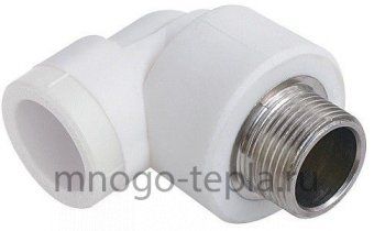 Угольник комбинированный 20 - 1/2" НР, полипропиленовый - №1