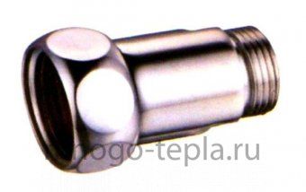 Прямой штуцер с накидной гайкой хром 3/4F x 3/4M - №1