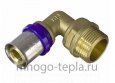 Пресс - уголок штуцер 16 х 1/2 НР TIM F-L1602M - №2