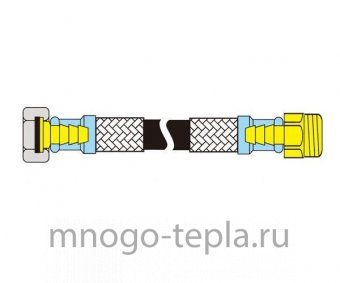 Гибкая подводка TiM 1/2 г/ш 100 см - №1