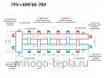 Коллекторный модуль с гидрострелкой RISPA ГРУ+КМГ 60-7ВУ, нержавеющая сталь - №4