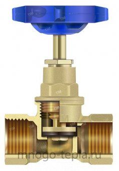 Вентиль запорный 1 1/2" TIM BL1806 с возможностью регулирования - №1