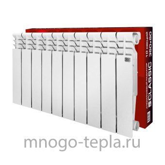 Алюминиевый радиатор 10 секций STI Classic 350/80, на площадь до 10.5 м2, тепловая мощность 1050 Вт - №1